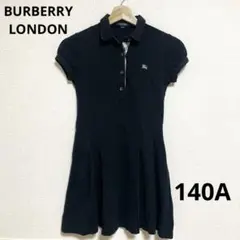 BURBERRY LONDON ポロワンピース ノバチェック ブラック 140Aのサムネイル