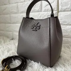 TORY BURCH ✨未使用　マックグロー　バケットバッグ　2way 本革