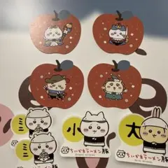 ちいかわ　りんごカード　ラーメン豚ステッカー