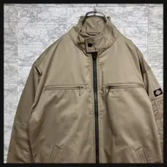 美品Dickies ディッキーズ　ブルゾン　カーキ　 ワークジャケット　ポケット