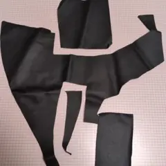 本革 ブラック はぎれセット レザークラフト