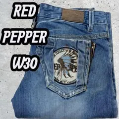 C*h様 RED PEPPER レッドペッパー フレアデニム 刺繍 W30 y2