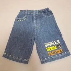 DOUBLE.B 薄手デニムハーフパンツ110 ミキハウスMIKI HOUSE