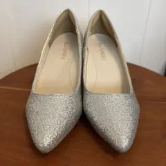 Newlyme シルバー グリッター　パンプス