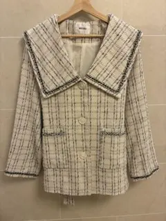 NICE CLAUP チェック柄ジャケット