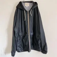美品⭐️ マウンテンパーカー フード ビッグサイズ XXL 黒 ポリ アウトドア