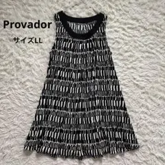 プロバドール　Provador ノースリーブチュニック　総柄　大きいサイズ　LL