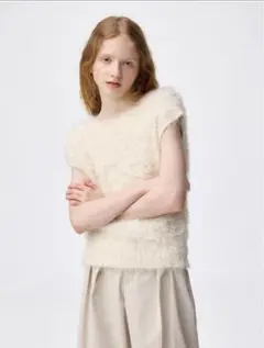 フェザーヤーンニットプルオーバー gu