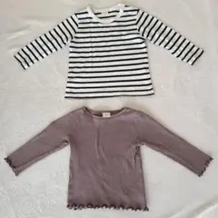 SIMPLE FREE　長袖Tシャツ　90　2枚セット