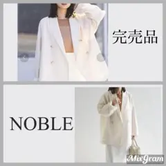 【美品】NOBLEライトフルクロスワイドスリーブコート