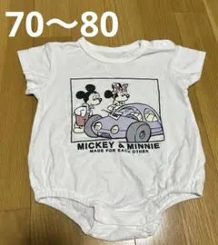 リトシー　ディズニー　レトロミッキー　ミニー　半袖　ロンパース