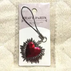 ハート型キーホルダー 【赤】