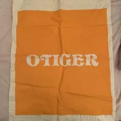 OTIGER ロゴ入りオレンジトートバッグ　オニツカタイガー　特大サイズ