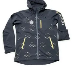 メンズM★美品【Kappa　カッパ】ジップ　フードパーカ　黒・秋冬春用