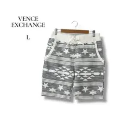 VENCE EXCHANGE メンズ　ハーフパンツ　星柄　グレー　Lサイズのサムネイル