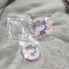 フリューくじ 忍たま乱太郎 ふんわり桜もちぴこの段 アクリルスタンド 缶バッジ賞