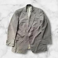 90s ヴィンテージ　テーラードジャケット　ストライプ　古着　オーバーサイズ