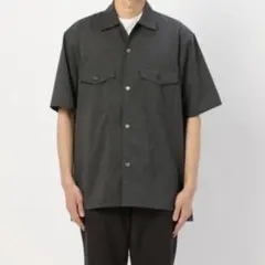 MORRIS＆SONS ウール半袖シャツ グレー　メンズのサムネイル