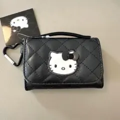 ミニチュアキルトシリーズ キティ ウォレット形 コインパース ブラック