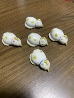 猫の形 陶器製 箸置き 5個セット