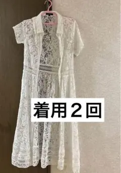 【美品】リエンダ　カーディガン　レース　M