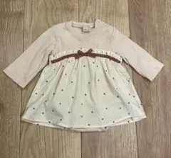 petit main ハート柄 ロンパース 70