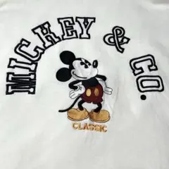 90s ✨ ミッキー ビッグサイズ スウェット 刺繍　正規品 古着 ヴィンテージ