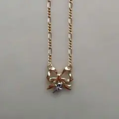 NINA RICCI リボンモチーフ ネックレス ゴールドカラーのサムネイル
