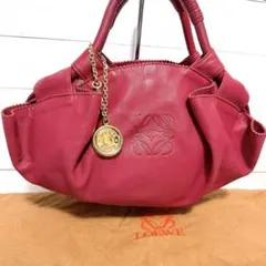 LOEWE✨ナッパアイレ パテント トートバック スモール ボルドー - メルカリ