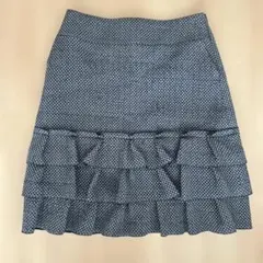 ランバン　LANVIN フレアスカート 40のサムネイル