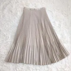 cen. Yori　大きいサイズ　プリーツロングスカート　マキシ丈　42