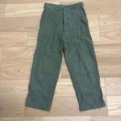 アメリカ軍 ベイカーパンツ OG-107 w34 尿素ボタン サイドアジャスター