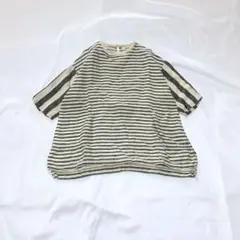 cokitica　コキチカ　90㎝　麻100％　ボーダー　リネンワンピース