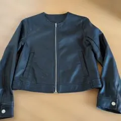 黒いジャケット（合皮） Мサイズ