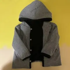 Ralph Lauren ボーダー フード付きカーディガン