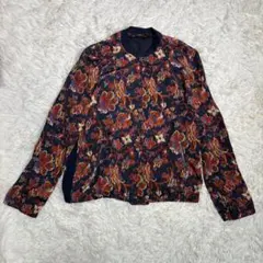 Zara Trafaluc 花柄 ボンバージャケット L 冷房対策のサムネイル