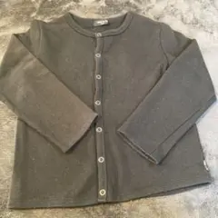 COMME CA ISM 黒 スナップカーディガン 120