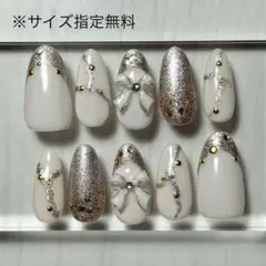 ネイルチップ現品オーダー量産型フレンチガーリー韓国ワンホンスナ系