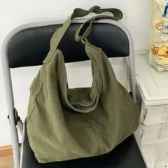 ニュースペーパーバッグ ショルダーバッグ 古着 トート ヴィンテージ カーキ