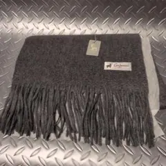 カシミア　100%　マフラー　グレー