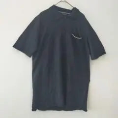 【極上の清涼感】DKNY 麻100% ニットポロシャツ L ブラック リネンのサムネイル