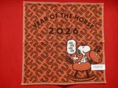 スヌーピーYEAR OF THE HORSE 干支タオルハンカチ2026
