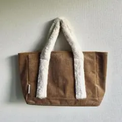 Folna フォルナ ファー持ち手トート