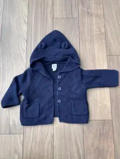 GAPネイビー フード付きカーディガン