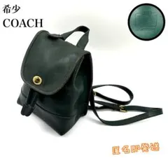 ✨希少✨　COACH バックパック　リュック　ターンロック　金金具　希少カラー