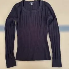 長袖ニット　黒　38
