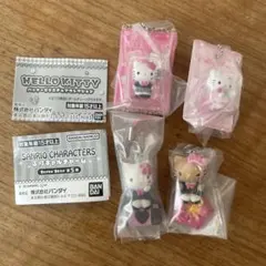 【４個】ハローキティパッケージミニチュアコレクション　平成ギャルチャーム ガチャ