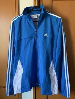 【値下げ交渉承ります】 adidas 青 ジャージ　ウインドブレーカー