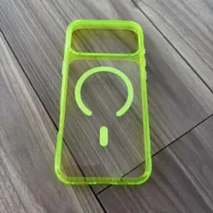 iPhone 17 Pro Max 用ケース マグネット対応 ネオンイエロー