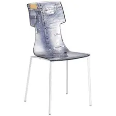 guzzini(グッチーニ) カウンターチェア デニム柄 チェアー ほぼ未使用品 guzzini(グッチーニ) カウンターチェア デニム柄 チェアー ほぼ未使用